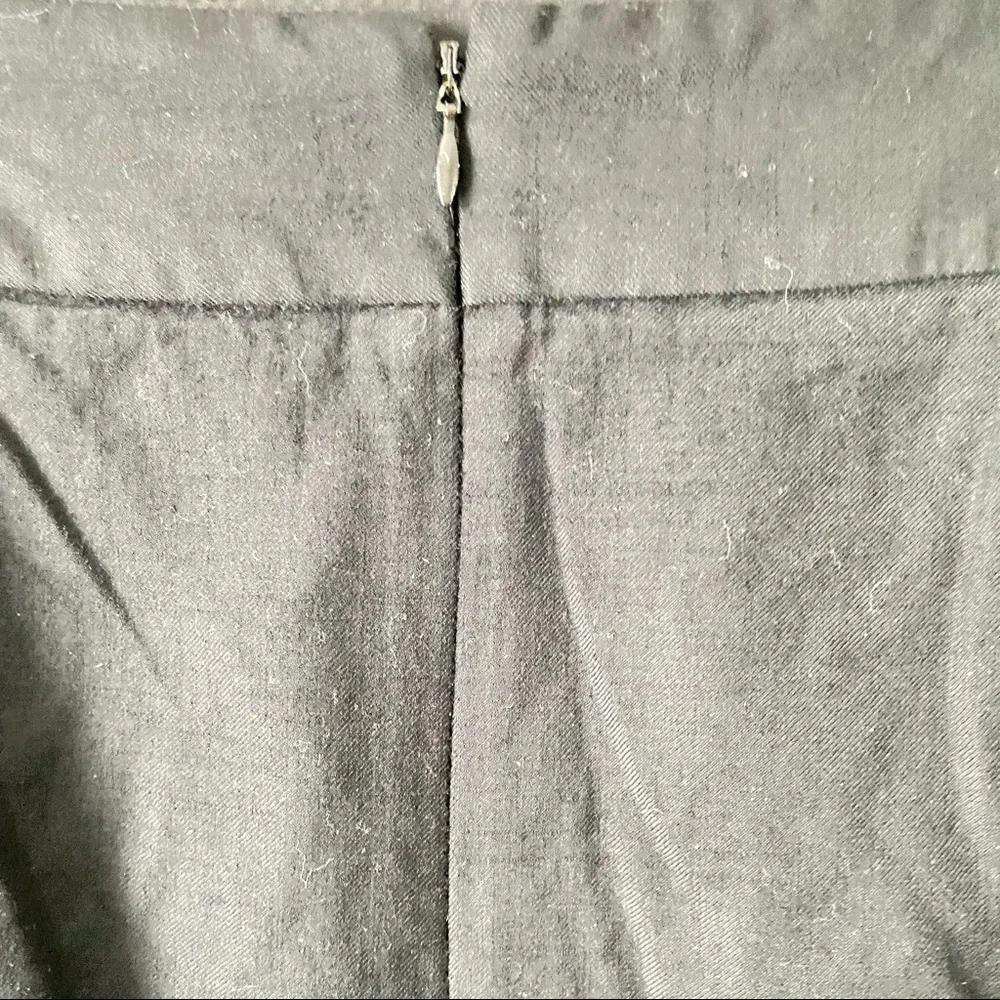 J. Crew Super 120's Solid Black 100% Wool Pencil Skirt Women's size 2